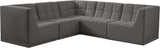Relax Black Velvet Modular Sectional with Biscuit Tufting for Ultimate Comfort and Modern Style