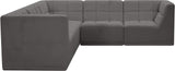 Relax Black Velvet Modular Sectional with Biscuit Tufting for Ultimate Comfort and Modern Style