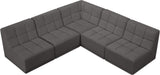 Relax Black Velvet Modular Sectional with Biscuit Tufting for Ultimate Comfort and Modern Style