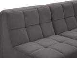 Relax Black Velvet Modular Sectional with Biscuit Tufting for Ultimate Comfort and Modern Style