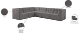 Relax Black Velvet Modular Sectional with Biscuit Tufting for Ultimate Comfort and Modern Style