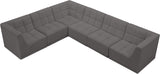 Relax Black Velvet Modular Sectional with Biscuit Tufting for Ultimate Comfort and Modern Style