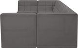 Relax Black Velvet Modular Sectional with Biscuit Tufting for Ultimate Comfort and Modern Style