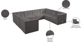 Relax Black Velvet Modular Sectional with Biscuit Tufting for Ultimate Comfort and Modern Style