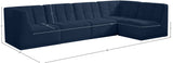 Relax Velvet Modular Sectional Sofa with Biscuit Tufting - Versatile, Cozy, and Contemporary Design