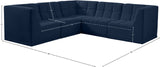 Relax Velvet Modular Sectional Sofa with Biscuit Tufting - Versatile, Cozy, and Contemporary Design
