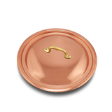 Mauviel Copper Curved Lid With Brass Handle