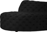 Royal Velvet Contemporary 2-Piece Sectional - Spacious, Stylish Seating with Deep Button Tufting Comfort