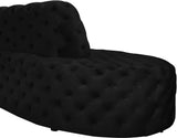 Royal Velvet Contemporary 2-Piece Sectional - Spacious, Stylish Seating with Deep Button Tufting Comfort