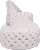 Royal Velvet Contemporary 2-Piece Sectional - Spacious, Stylish Seating with Deep Button Tufting Comfort