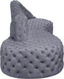 Royal Velvet Contemporary 2-Piece Sectional - Spacious, Stylish Seating with Deep Button Tufting Comfort