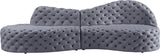 Royal Velvet Contemporary 2-Piece Sectional - Spacious, Stylish Seating with Deep Button Tufting Comfort