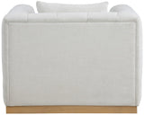 Lucia Oversized Living Room Chair - Luxurious Textured Fabric, Deep Channel Tufting, Cozy Support