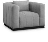 Lucia Oversized Living Room Chair - Luxurious Textured Fabric, Deep Channel Tufting, Cozy Support