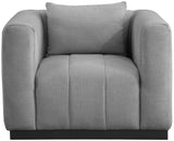 Lucia Oversized Living Room Chair - Luxurious Textured Fabric, Deep Channel Tufting, Cozy Support