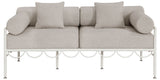 Portofino - Resilient Water Repellent Fabric 69.75" Upholstered Outdoor Patio Loveseat