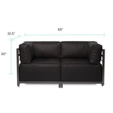 Axis 2pc Sectional Atlantis Black Titanium Frame