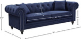 Chesterfield Elegant Contemporary Sofa with Plush Seating, Nailhead Design, and Throw Pillows Included
