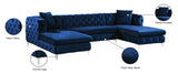 Gail Contemporary 3-Piece Sectional with Plush Deep Tufting, Double Chaise Design, and Pillows