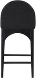 Waldorf - Boucle Stool With Black Legs