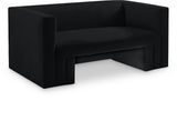 Henson Velvet Loveseat – Luxurious Contemporary Design with Solid Wood Frame for Modern Living Spaces