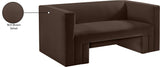 Henson Velvet Loveseat – Luxurious Contemporary Design with Solid Wood Frame for Modern Living Spaces
