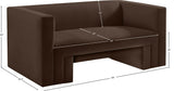 Henson Velvet Loveseat – Luxurious Contemporary Design with Solid Wood Frame for Modern Living Spaces