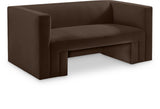 Henson Velvet Loveseat – Luxurious Contemporary Design with Solid Wood Frame for Modern Living Spaces