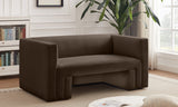 Henson Velvet Loveseat – Luxurious Contemporary Design with Solid Wood Frame for Modern Living Spaces