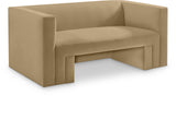 Henson Velvet Loveseat – Luxurious Contemporary Design with Solid Wood Frame for Modern Living Spaces