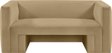 Henson Velvet Loveseat – Luxurious Contemporary Design with Solid Wood Frame for Modern Living Spaces