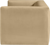 Henson Velvet Loveseat – Luxurious Contemporary Design with Solid Wood Frame for Modern Living Spaces