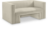 Henson Velvet Loveseat – Luxurious Contemporary Design with Solid Wood Frame for Modern Living Spaces