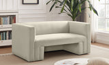 Henson Velvet Loveseat – Luxurious Contemporary Design with Solid Wood Frame for Modern Living Spaces