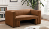 Henson Velvet Loveseat – Luxurious Contemporary Design with Solid Wood Frame for Modern Living Spaces