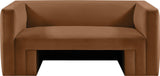 Henson Velvet Loveseat – Luxurious Contemporary Design with Solid Wood Frame for Modern Living Spaces