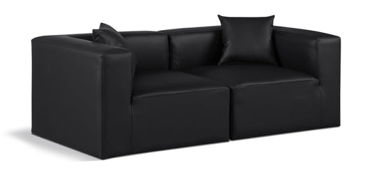 Cube Modular Sofa - Luxurious Vegan Leather Design for Modern Living Spaces and Chic Home Offices