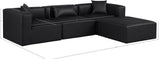 Cube Vegan Leather Modular Sectional - Modern Elegance and Versatile Comfort for Stylish Living Spaces