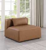 Cube Modern Vegan Leather Modular Chair - Luxurious Comfort for Stylish Living Spaces and Offices