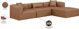 Cube Vegan Leather Modular Sectional - Modern Elegance and Versatile Comfort for Stylish Living Spaces