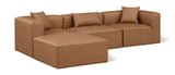 Cube Vegan Leather Modular Sectional - Modern Elegance and Versatile Comfort for Stylish Living Spaces