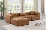 Cube Vegan Leather Modular Sectional - Modern Elegance and Versatile Comfort for Stylish Living Spaces