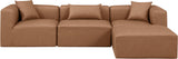 Cube Vegan Leather Modular Sectional - Modern Elegance and Versatile Comfort for Stylish Living Spaces