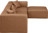 Cube Vegan Leather Modular Sectional - Modern Elegance and Versatile Comfort for Stylish Living Spaces