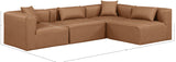 Cube Vegan Leather Modular Sectional - Stylish Comfort for Modern Living Spaces with Versatile Design