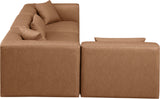 Cube Vegan Leather Modular Sectional - Stylish Comfort for Modern Living Spaces with Versatile Design