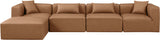 Cube Vegan Leather Modular Sectional - Luxurious Comfort and Modern Elegance for Any Living Space