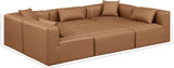 Cube Modular Sectional - Luxurious Vegan Leather Design for Contemporary Living Spaces and Comfort