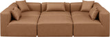 Cube Modular Sectional - Luxurious Vegan Leather Design for Contemporary Living Spaces and Comfort