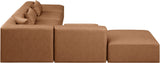 Cube Vegan Leather Modular Sectional - Modern Elegance and Comfort for Contemporary Spaces